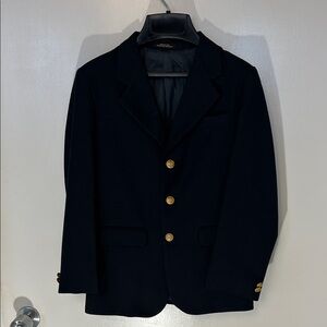 Claiborne Boys Navy Blazer with 3 Gold Buttons, size 12